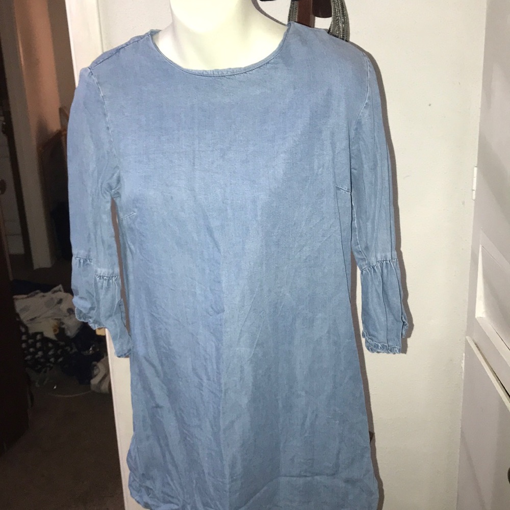 Zara denim dress.